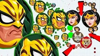 Agar.io Super Hero Linesplit Dominating Solo Agario Best Moments!
