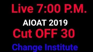 Aioat admission cut Off 30| RCI ADMISSION 2019| Aioat New Cut Off 30 | Special education