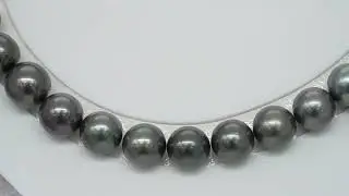 43pcs Green Mix 9-11mm - RSR AAA Quality Tahitian Pearl Necklace NL1281 NG17