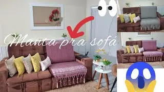 Faça você mesmo/Manta pra sofá feito com pano de rede/Ficou linda# Nazirlandia Aguiar