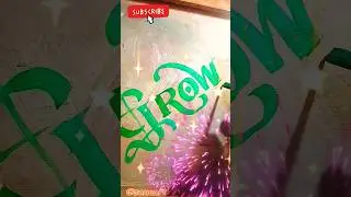Old English style lettering writing !//grow//#writing #painting #art #old #ytshorts #viral #yt #3d