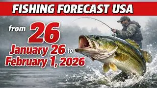 FISHING FORECAST for the USA from January 26 to February 1, 2026: Drop Everything and Go Fishing!