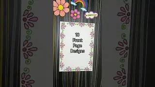Easy cover page design/ Simple border design #shorts #ytshorts #borderdesignforproject #trending
