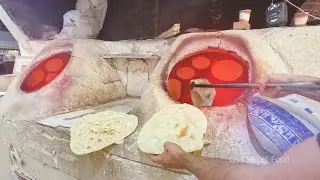 How To Make Kurdish Bread! | How to Make Iraqi Bread in Street Food