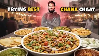 Trying Best Chana Chaat in Karachi | Famous Street Food Chana Chaat | Pakistani Street Food