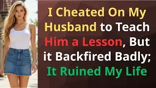 I Cheated On My Husband to Teach Him a Lesson, But it Backfired Badly; It Ruined My Life