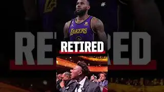 LeGoat RETIRED??!😱🤯 #goat #lebronjames #retirement #fyp #viralvideo #lebron