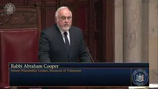 Rabbi Abraham Cooper delivers Invocation at the start of the New York State Senate Session 3/22/22