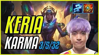 KERIA - KARMA vs JAX JUNGLE - KR CHALLENGER - PATCH 11.8