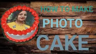 How To Make | edible image on cake @photo cake #photocake