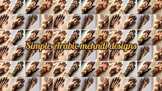 Simple Arabic mehndi designs for back hands/Aesthetic mehndi design back side/Mehandi ka design 