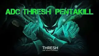 ADC Thresh Pentakill 2vs5 winter map - League of Legends