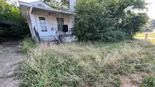 NEIGHBOR gets FREE MOWING next to CRAZY OVERGROWN cleanup on house next to BASEBALL FIELD.