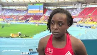 Moscow 2013 - Aleesha BARBER TRI - 100m Hurdles Women - Heat 5