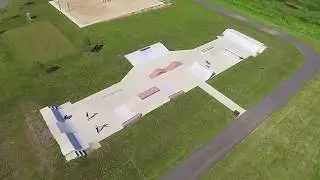 Flyover of Yorkville, Illinois Skatepark by Spohn Ranch
