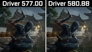 Nvidia Driver 577.00 vs Nvidia Driver 580.88 - Test in 8 Games