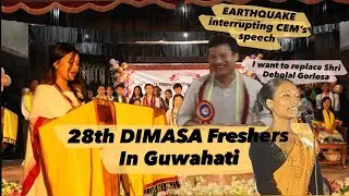DIMASA Freshers in Guwahati 2025 ❤️ | CEM’s speech interrupted by Earthquake ⚡️