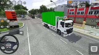 SMALL CONTAINER TRUCK DRIVE ON OPEN CITY ROADS | BUS SIMULATOR Indonesia 