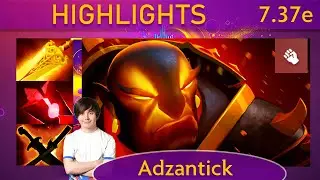 ⭐ 7.37e Adzantick Ember Spirit |K+A-D - 36 KP - 84%| Mid Highlights - Dota 2 Top MMR