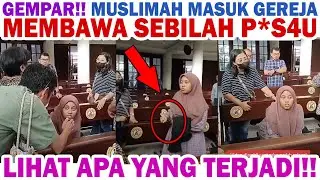Shocking!! This Muslim woman brought a knife into the church. See what happened #reactiontiktok
