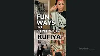 Different ways to wear your Palestinian keffiyeh