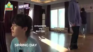 DYNAMITE vs BUTTER meanwhile Spring day 😂😂😂😂