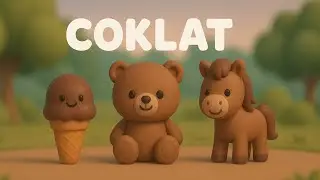Belajar Warna COKLAT (Es Krim, Beruang, Kuda) | Edukasi Balita Seru | Taz Mini Kids