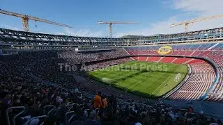 Barcelona train at Camp Nou for first time in over two years as remodeling continues; AP explains