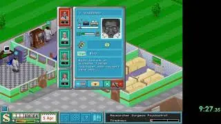 Theme Hospital speed run for Festering-on-the-World in 39:55