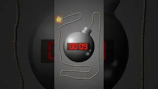 10-секундный таймер со взрывом бомбы.#shorts #timer #tiktok #обратный отсчет #explosion