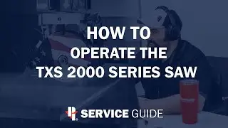 How To Operate the TXS 2000 Saw | Thin Veneer Stone Saw Service
