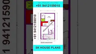 Latest Modern House Design / 720 sqft House Map / House Plan 80 Sqyds (S NO 1974)