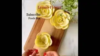 how to make Lemon Garnish|cutting art #shorts #youtubeshorts #viral