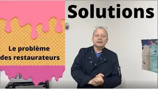 Restaurateurs( trices) solution aux probl&egrave;mes de la glace qui fond