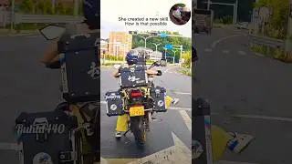 Talent 100% height 0% 😀 #shorts #funny #motovlog #motorcycle #bike #rider #shortsfeed #trending