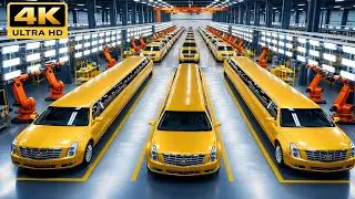 How Golden Cadillac Limousines Are Made | Inside the Luxury Limo Factory (Full Process)