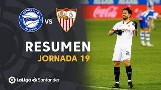 Resumen de Deportivo Alav&eacute;s vs Sevilla FC (1-2)