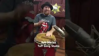 Getting in the groove at Bob Marley Tuff Gong Studio-Kingston Jamaica  #bobmarley #studio #drums