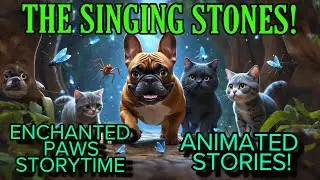 The Singing Stones! Animated CUTE Children's Storytime with 2 Kitties, and a Bulldog!