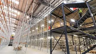 Multi-Tier Picking Zone Installation - Time Lapse