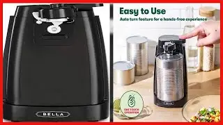 BELLA Electric Can Opener, Automatic Can Opener, Knife Sharpener and Bottle Opener