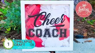 💦 How to Apply Vinyl to Glass ⏰ (Timelapse with Tutorial)