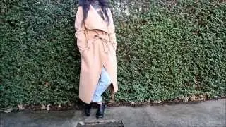 OOTD - How I styled my oversized wrap coat.