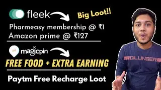 Fleek app subscription loot | Magicpin free food order trick | Paytm free data recharge