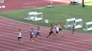 100M 17M Semi1 Tremaine Peters 10.75 QLD S State Championships 2014  089