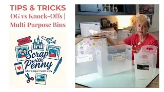 Scrapbook Tips 7 | Multi Purpose Bins Showdown | Container Store vs Target & Walmart