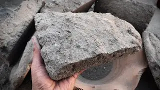 ASMR~Crispy Dusty 2 Different Texture’s Slab Dry\Water Crumbles🤤Earthy Dust Play\Pouring💨#satisfying