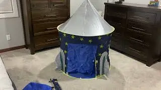 USA Toyz Rocket Ship Pop Up Kids Tent   Spaceship Rocket Indoor Playhouse Tent Review