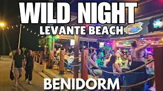 WILD Night Scenes at Benidorm's Levante Beach!