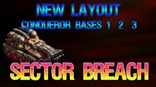#War Commander Sector Breach New Layout Conqueror Bases 1-2-3 Free Repair#games